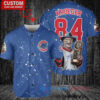 Chicago Cubs Freddy Krueger Halloween World Series Trophy Baseball Jersey