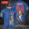Chicago Cubs x Baby Groot Marvel Guardians Of The Galaxy with Trophy Custom Baseball Jersey Royal