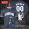 Chicago Cubs x DC Comics Batman Dark Knight Trophy Baseball Jersey - Navy