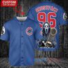 Chicago Cubs x Ghostface Scream Halloween Halloween with World Series Trophy Custom Baseball Jersey Royal