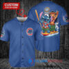 Chicago Cubs x Lilo & Stitch with Trophy Baseball Jersey Royal