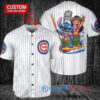 Chicago Cubs x Lilo & Stitch with Trophy Baseball Jersey White