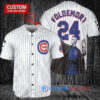 Chicago Cubs x Lord Voldemort Harry Potter with Trophy Custom Baseball Jersey White