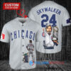 Chicago Cubs x Luke Skywalker Star Wars with Trophy Custom Baseball Jersey Gray