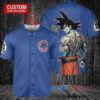 Chicago Cubs x Son Goku Kakarot Super Saiyan Dragon Ball Z with Trophy Baseball Jersey Royal