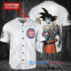 Chicago Cubs x Son Goku Kakarot Super Saiyan Dragon Ball Z with Trophy Baseball Jersey White