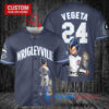 Chicago Cubs x Vegeta Super Saiyan Dragon Ball Z with Trophy Custom Baseball Jersey Navy