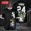 Chicago White Sox Baby Yoda Star Wars Mandalorian Trophy Baseball Jersey Black