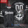 Chicago White Sox Jack Skellington Sally World Series Trophy Baseball Jersey Black V2