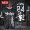Chicago White Sox Vegeta Super Saiyan Dragon Ball Z Trophy Baseball Jersey Black