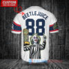 Chicago White Sox x Beetlejuice Halloween with World Series Trophy Custom Baseball Jersey White Stripe