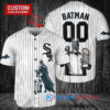 Chicago White Sox x DC Comics Batman The Dark Knight with Trophy Custom Baseball Jersey White