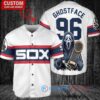 Chicago White Sox x Ghostface Scream Halloween Halloween with World Series Trophy Custom Baseball Jersey White Stripe