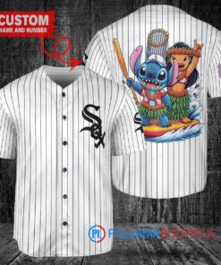 Chicago White Sox x Lilo & Stitch with Trophy Baseball Jersey White