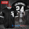 Chicago White Sox x Lord Voldemort Harry Potter with Trophy Custom Baseball Jersey Black