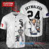 Chicago White Sox x Luke Skywalker Star Wars with Trophy Custom Baseball Jersey White