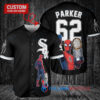 Chicago White Sox x Marvel Spiderman with Trophy Custom Baseball Jersey Black