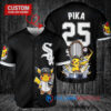 Chicago White Sox x Pikachu Pokemon with Trophy Custom Baseball Jersey Black