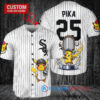 Chicago White Sox x Pikachu Pokemon with Trophy Custom Baseball Jersey White