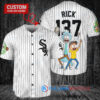 Chicago White Sox x Rick and Morty with Trophy Custom Baseball Jersey White