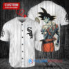 Chicago White Sox x Son Goku Kakarot Super Saiyan Dragon Ball Z with Trophy Baseball Jersey White