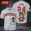 Cincinnati Reds Baby Yoda Star Wars Mandalorian Trophy Baseball Jersey Gray