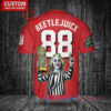 Cincinnati Reds Beetlejuice Halloween World Series Trophy Baseball Jersey Red