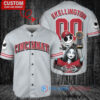 Cincinnati Reds Jack Skellington Sally World Series Trophy Baseball Jersey Gray