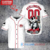 Cincinnati Reds Jack Skellington Sally World Series Trophy Baseball Jersey White