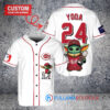 Cincinnati Reds x Baby Yoda Star Wars The Mandalorian with Trophy Custom Baseball Jersey White