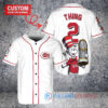 Cincinnati Reds x Dr Seuss with World Series Trophy Custom Baseball Jersey White