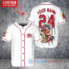 Cincinnati Reds x Limited Edition with World Series Trophy Custom Baseball Jersey White