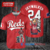 Cincinnati Reds x Luke Skywalker Star Wars with Trophy Custom Baseball Jersey Red