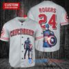Cincinnati Reds x Marvel Captain America Steve Rogers Baseball Jersey Gray