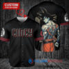 Cincinnati Reds x Son Goku Kakarot Super Saiyan Dragon Ball Z with Trophy Baseball Jersey Black 2023 City Connect
