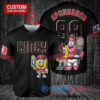 Cincinnati Reds x SpongeBob SquarePants with Trophy Custom Baseball Jersey Black 2023 City Connect