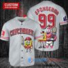 Cincinnati Reds x SpongeBob SquarePants with Trophy Custom Baseball Jersey Gray