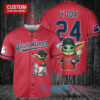 Cleveland Guardians Baby Yoda Star Wars Mandalorian Baseball Jersey - Red