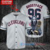 Cleveland Guardians Ghostface Scream Halloween World Series Trophy Baseball Jersey Gray