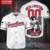 Cleveland Guardians Jack Skellington Sally World Series Trophy Baseball Jersey White