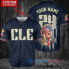 Cleveland Guardians Limited Edition World Series Trophy Baseball Jersey Navy