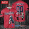 Cleveland Guardians x DC Comics Batman The Dark Knight with Trophy Custom Baseball Jersey Red