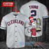 Cleveland Guardians x Dr Seuss with World Series Trophy Custom Baseball Jersey Gray