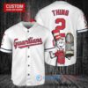 Cleveland Guardians x Dr Seuss with World Series Trophy Custom Baseball Jersey White