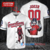 Cleveland Guardians x Joker DC Comics with Trophy Custom Baseball Jersey White