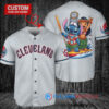 Cleveland Guardians x Lilo & Stitch with Trophy Baseball Jersey Gray