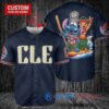 Cleveland Guardians x Lilo & Stitch with Trophy Baseball Jersey Navy City Connect
