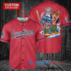Cleveland Guardians x Lilo & Stitch with Trophy Baseball Jersey Red