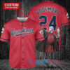 Cleveland Guardians x Lord Voldemort Harry Potter with Trophy Custom Baseball Jersey Red