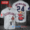 Cleveland Guardians x Luke Skywalker Star Wars with Trophy Custom Baseball Jersey Gray